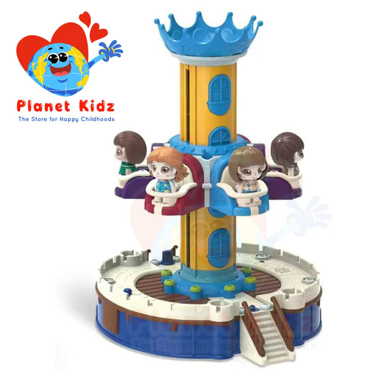 Playground Paradise STEM DIY Assembly Toy – Cartoon Jumper with Lights & Music (95 PCS)