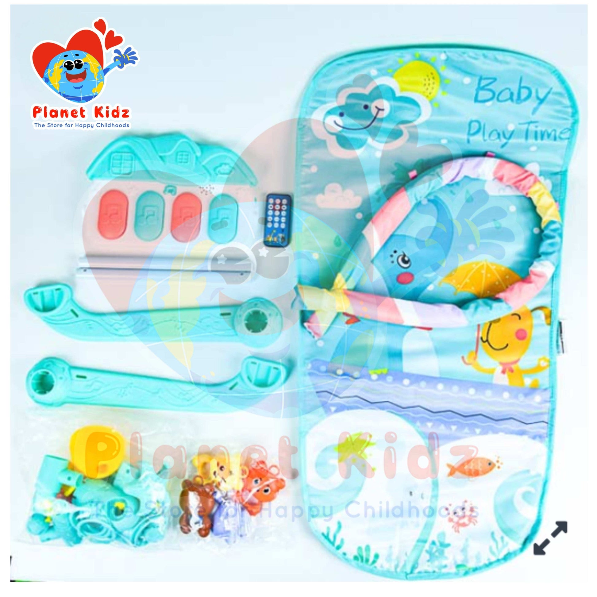 Baby Play Mat with Bluetooth Piano & Hanging Toys for Ages 0–36 Months | Safe, Sensory-Rich, and Developmental Fun!