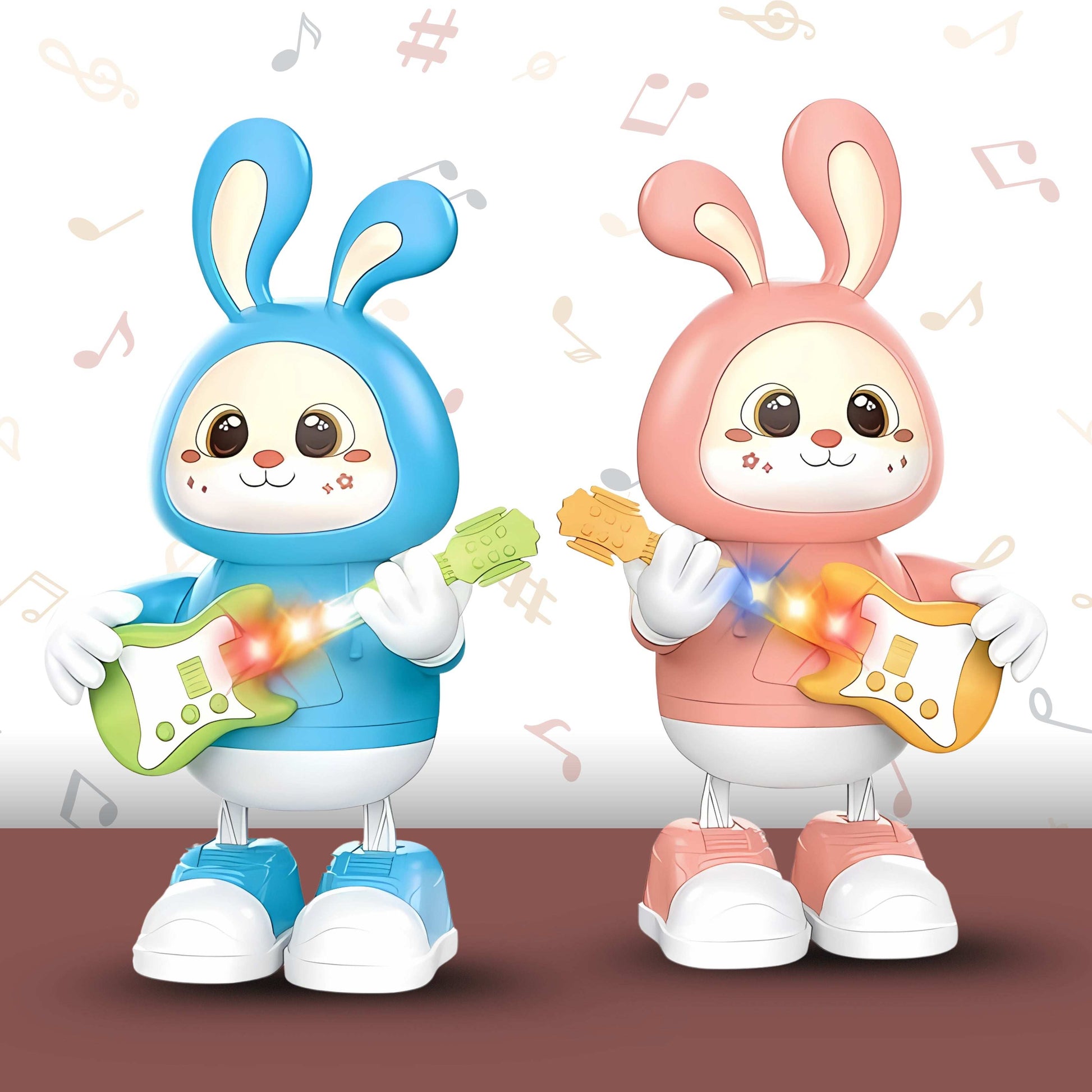 Dancing Rabbit Guitarist Toy for Kids | Musical, Light-Up, Dancing Bunny Toy | Age 3+