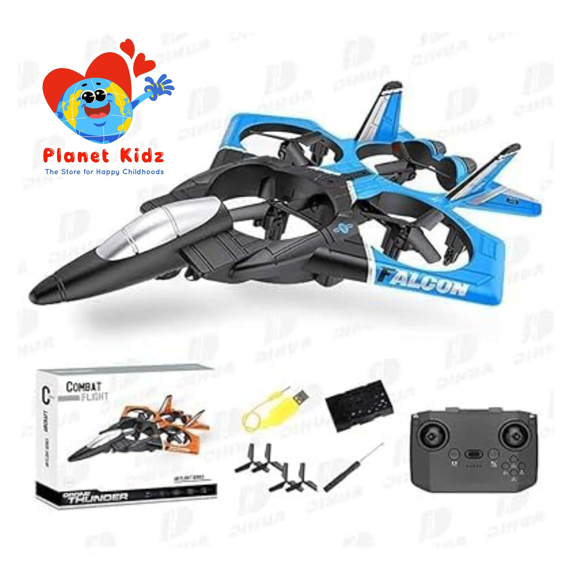 Remote Control Fighter Plane with Sensor | Ready to Fly | 360° Stunts | 6-Axis Gyro |