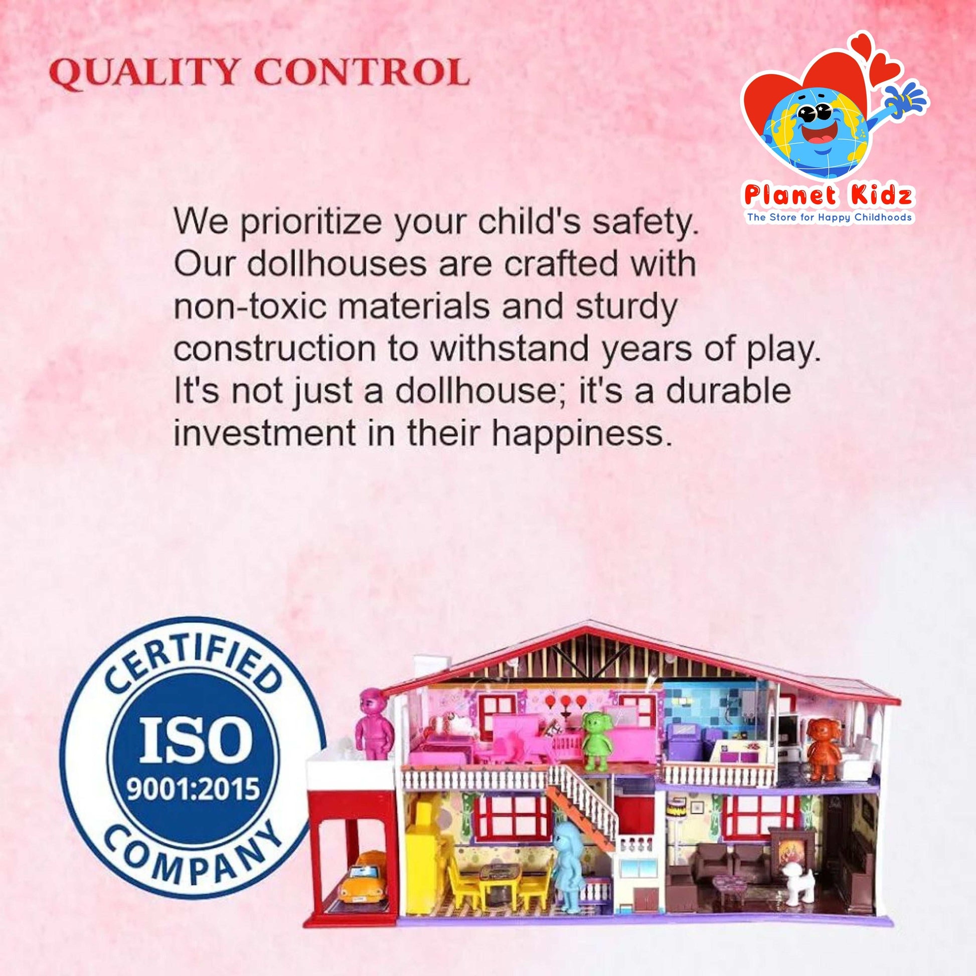 My Deluxe Dollhouse Play Set β 50 Pcs | Pretend Play Set with Furniture | Multicolor