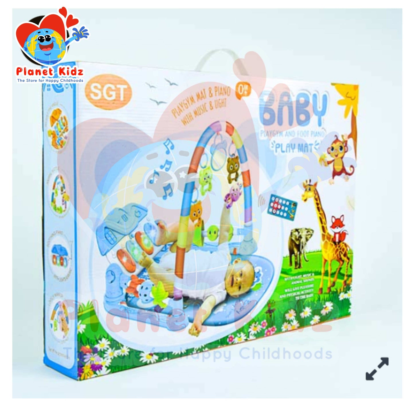 Baby Play Mat with Bluetooth Piano & Hanging Toys for Ages 0–36 Months | Safe, Sensory-Rich, and Developmental Fun!