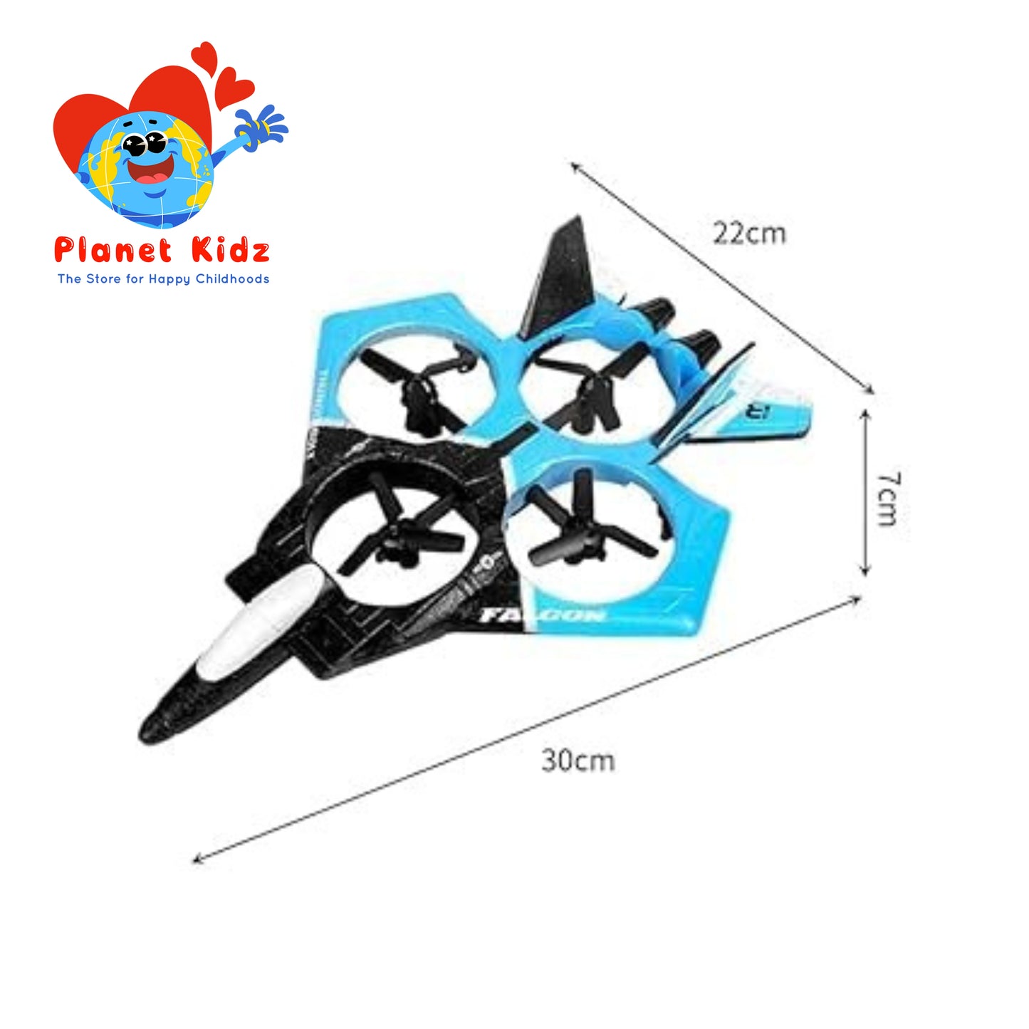 Remote Control Fighter Plane with Sensor | Ready to Fly | 360° Stunts | 6-Axis Gyro |