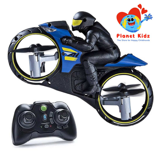 Flying Bike Motorcycle Remote Control Drone – 2-in-1 Land and Air Mode