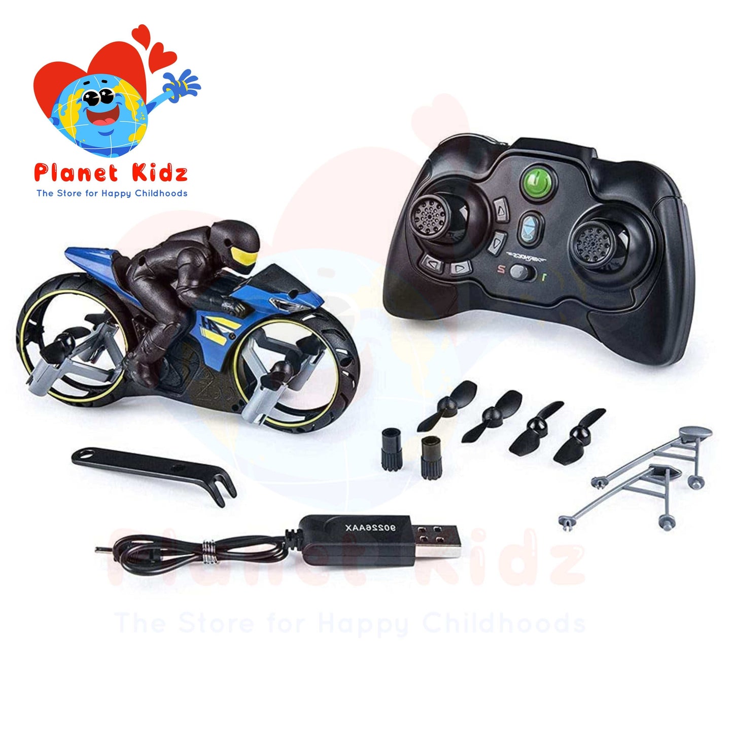 Flying Bike Motorcycle Remote Control Drone – 2-in-1 Land and Air Mode