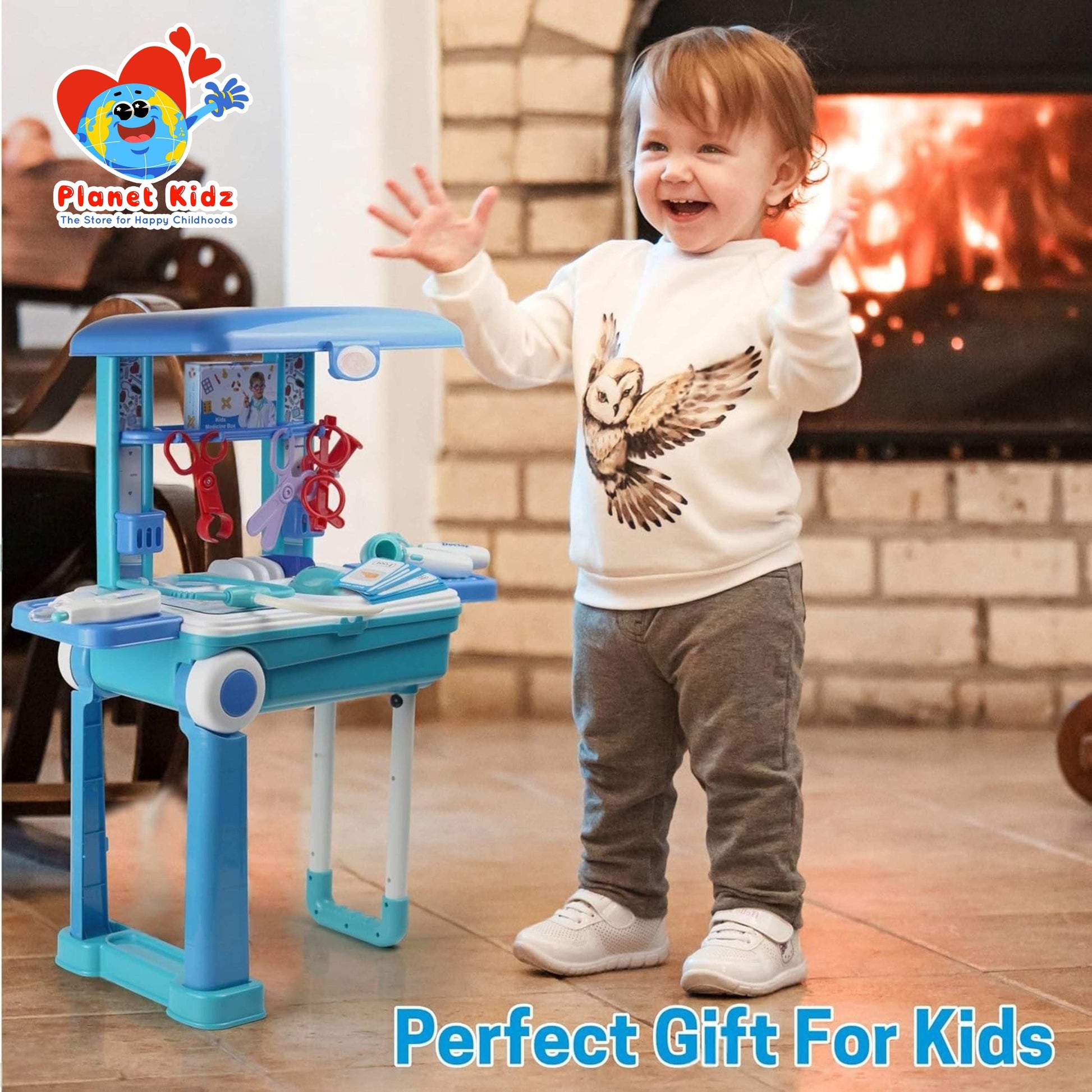 Premium Doctor Set Trolley for Kids with LED Light Instruments |Pretend Play Doctor Set Trolley for Kids Above 3 Years for Boys & Girls| BIS Approved.