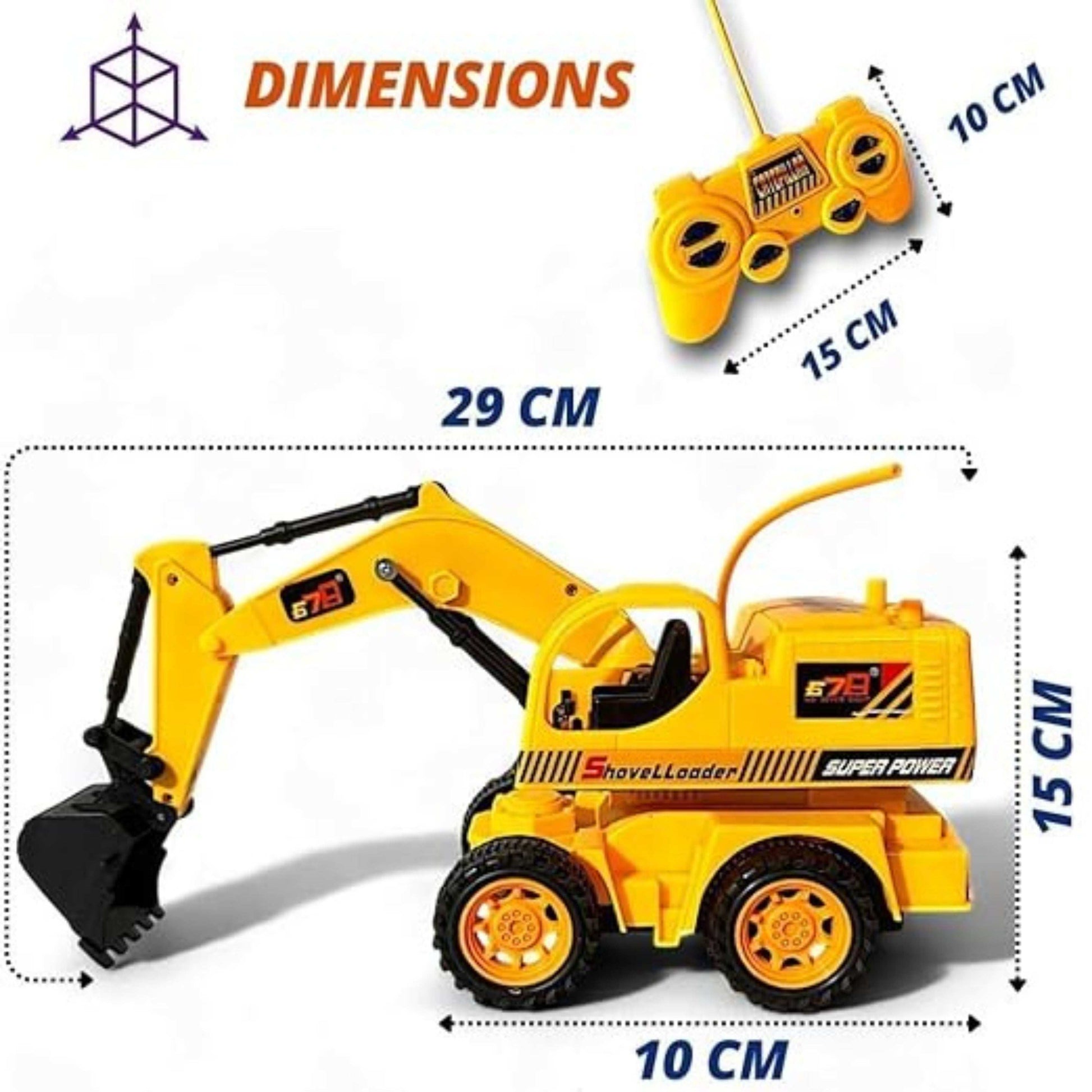 Full-Function RC Truck JCB Excavator – Construction Fun for Kids 3+