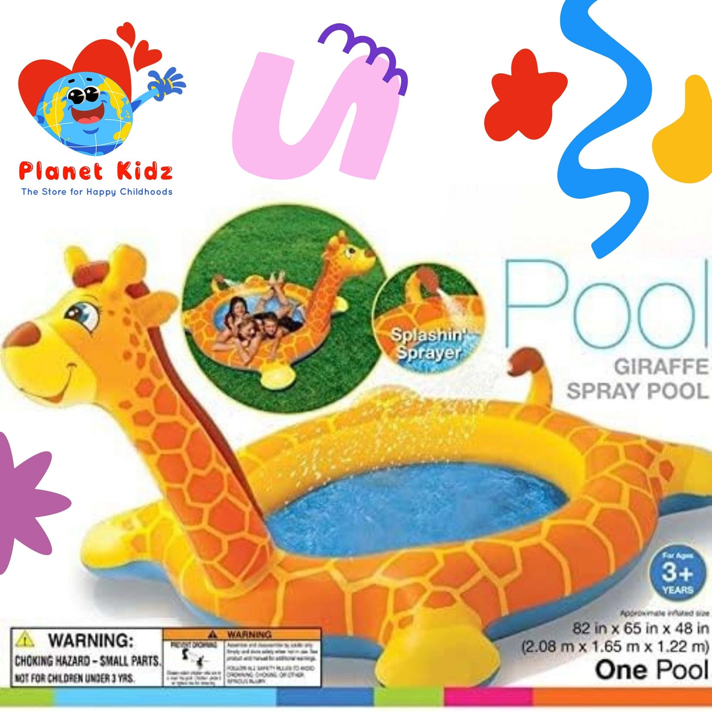Intex Giraffe Spray Pool – Splashin' Summer Fun