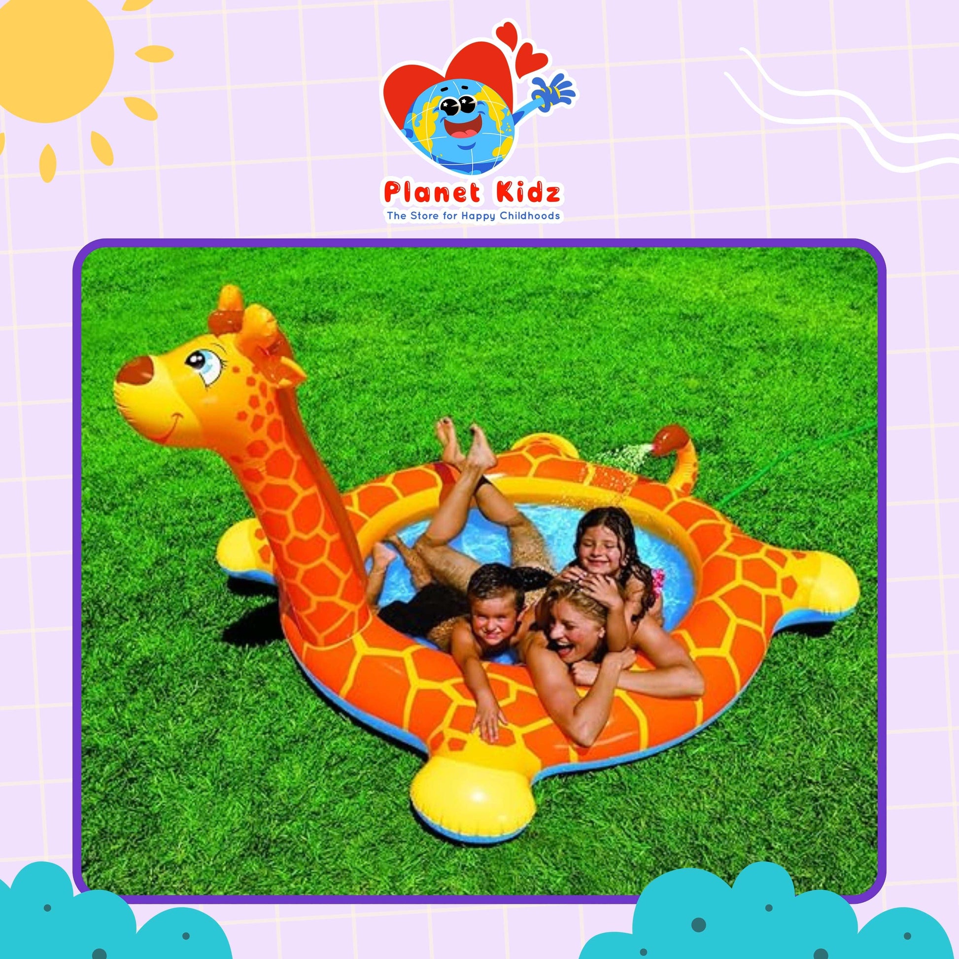 Intex Giraffe Spray Pool – Splashin' Summer Fun