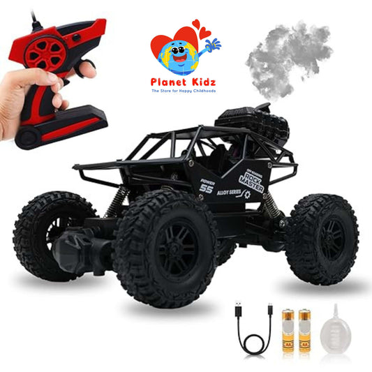 Remote Control Rock Master Crawler with Smoke | Monster Off-Road Climbing Car for Kids