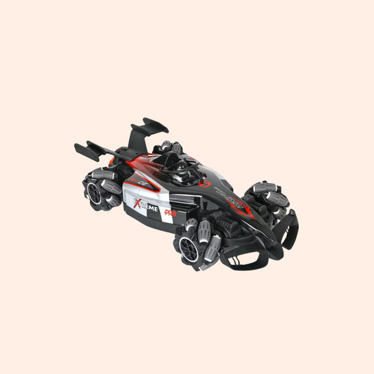 F1 Racing Stunt Car with 360° Motion, LED Lights, Smoke & Dual Control – 1:14 Scale