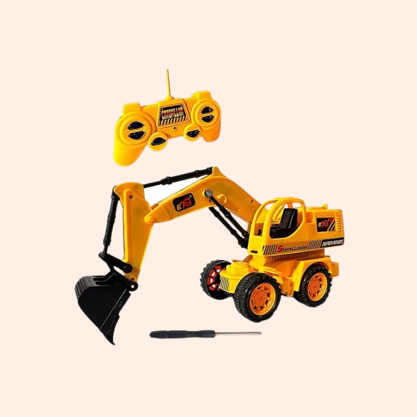 Full-Function RC Truck JCB Excavator – Construction Fun for Kids 3+