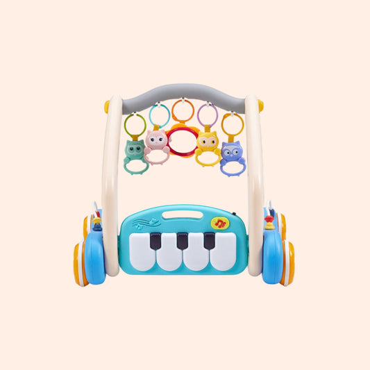 Baby Play Mat with Bluetooth Piano & Hanging Toys for Ages 0–36 Months | Safe, Sensory-Rich, and Developmental Fun!