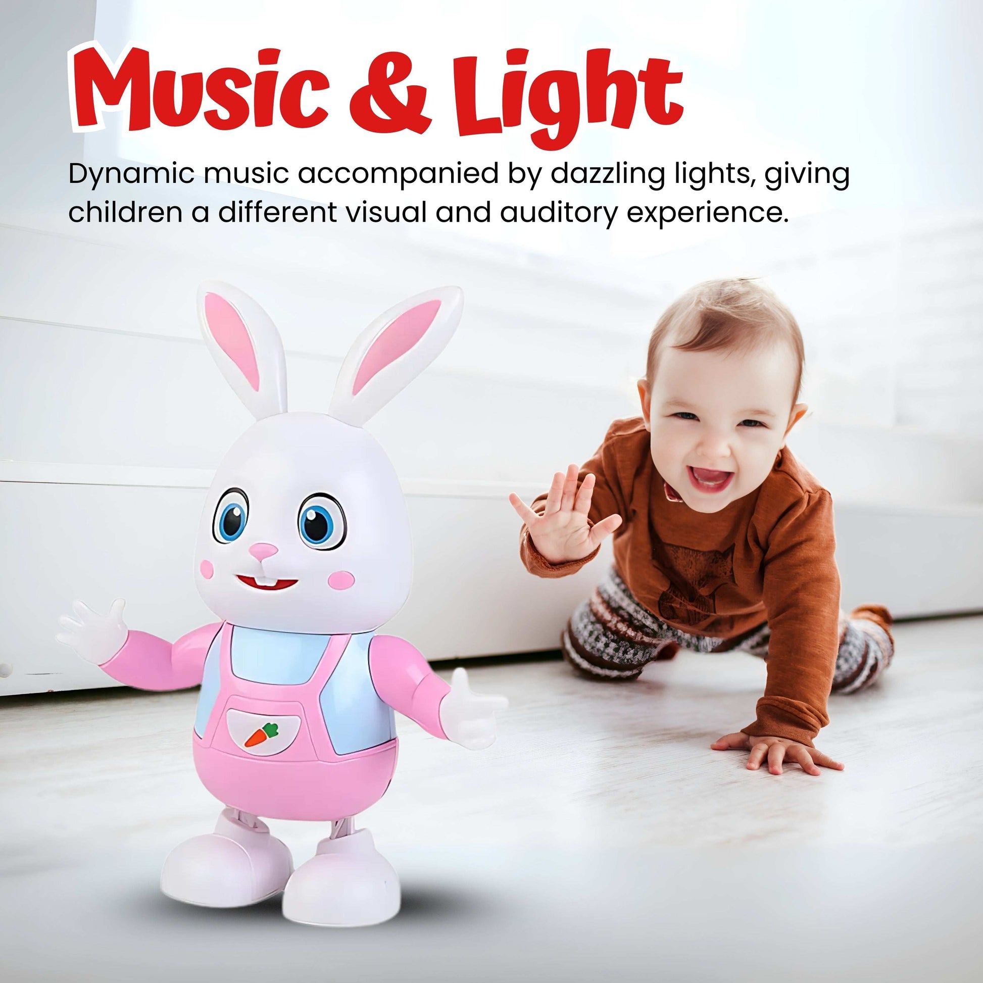 Rock & Hop Bunny Duo Combo Pack: Dancing Rabbit + Guitar Playing Rabbit