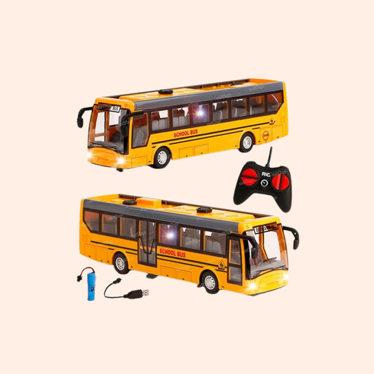 Remote Control School Bus Toy – With Lights, Sounds & USB Rechargeable Battery