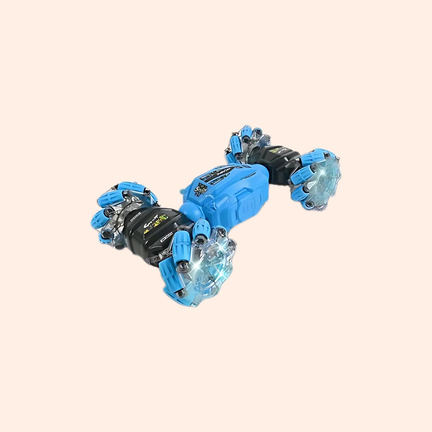 Hand Gesture + Remote Controlled RC Stunt Car | 4WD Off-Road | 360° Spins | Lights & Music | Rechargeable |