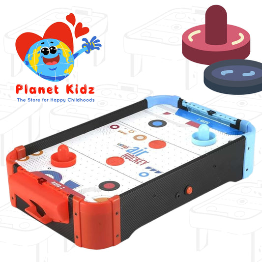 Planet Kidz Air Hockey Jumbo Table Game – 90 x 52 x 16 cm | Indoor Family Fun for Kids & Adults